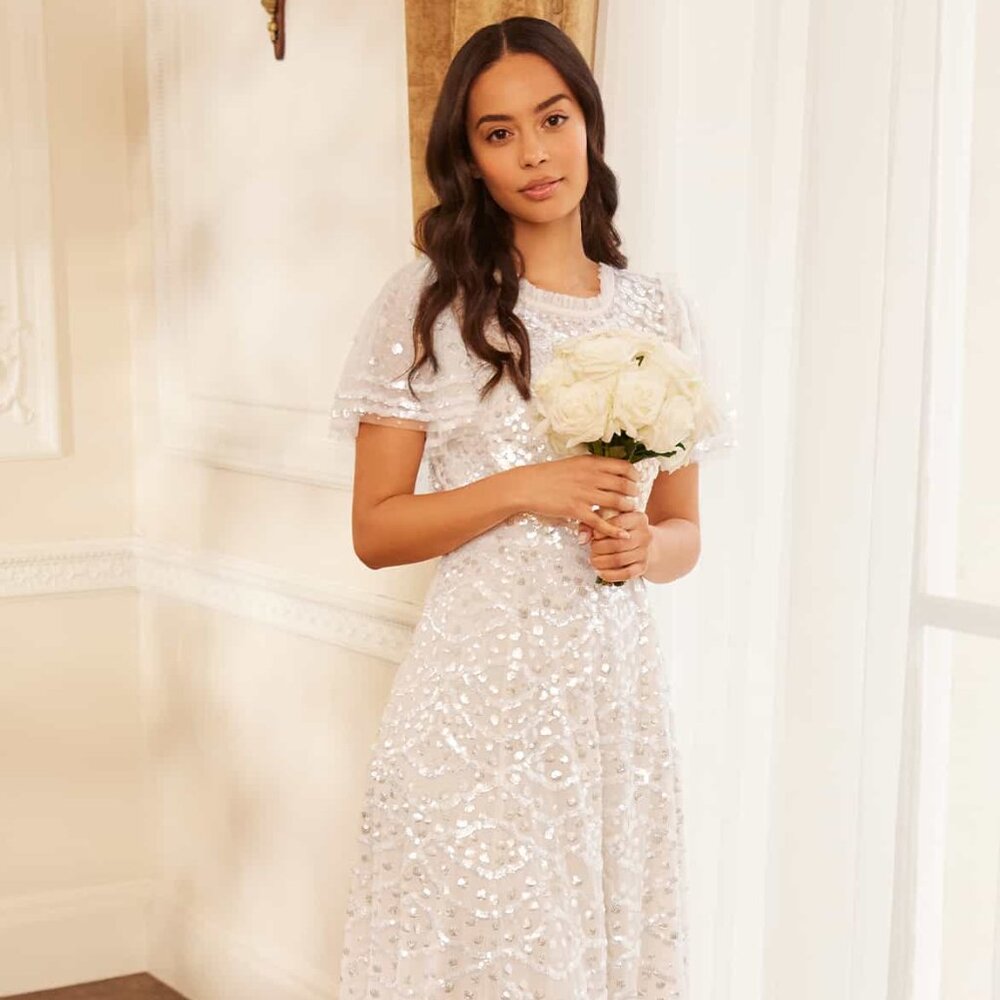 Deco Dot Gloss Ankle Gown (Needle & Thread)